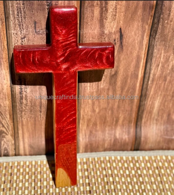 wooden- Resin cross handmade 100% natural wooden holy cross