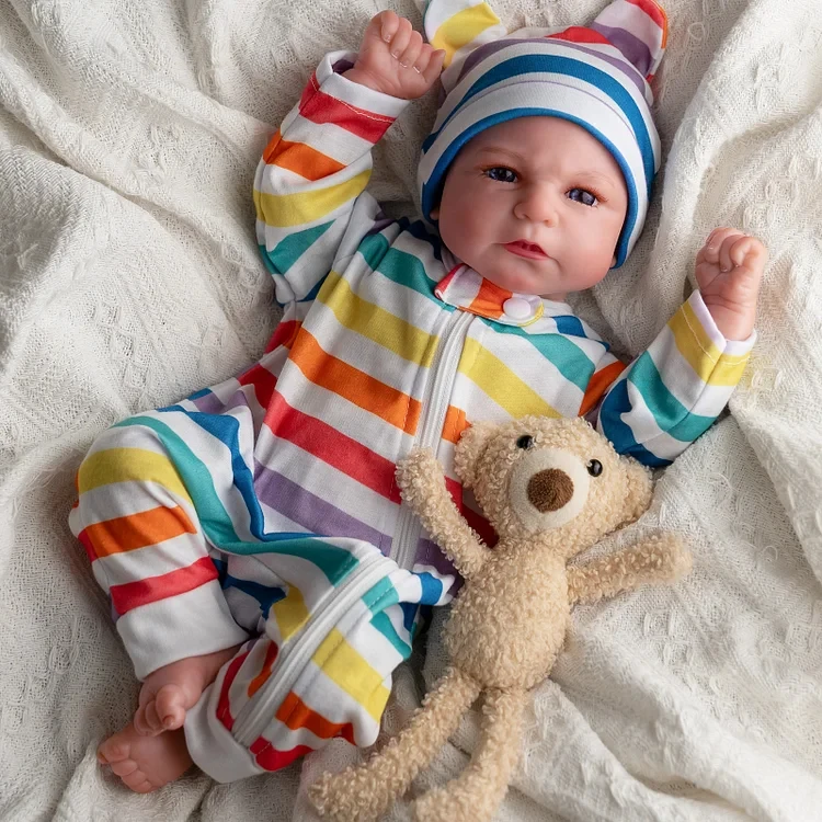 Babebide Reborn Baby Elijah 17 дюймов маленький младенец мальчик реборн куклы для детей