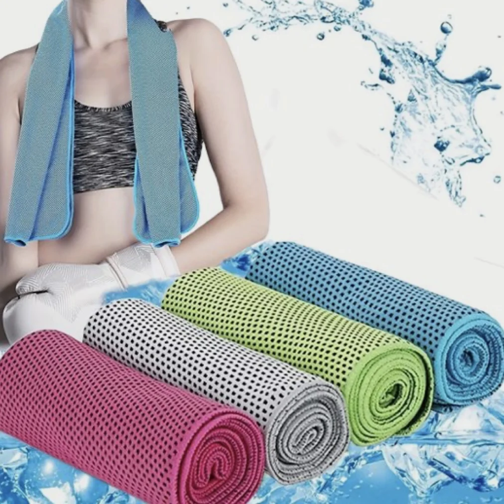 breathable cotton sweat pva sponge neck scarf sports cooling towel