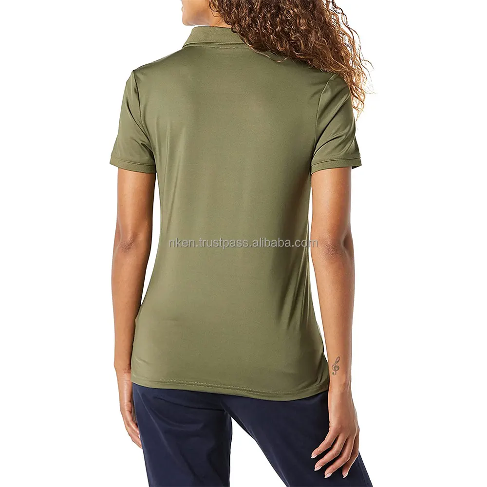 Women competitive price cotton lapel collar polo shirt golf short sleeve quick dry casual fashion polo shirts women