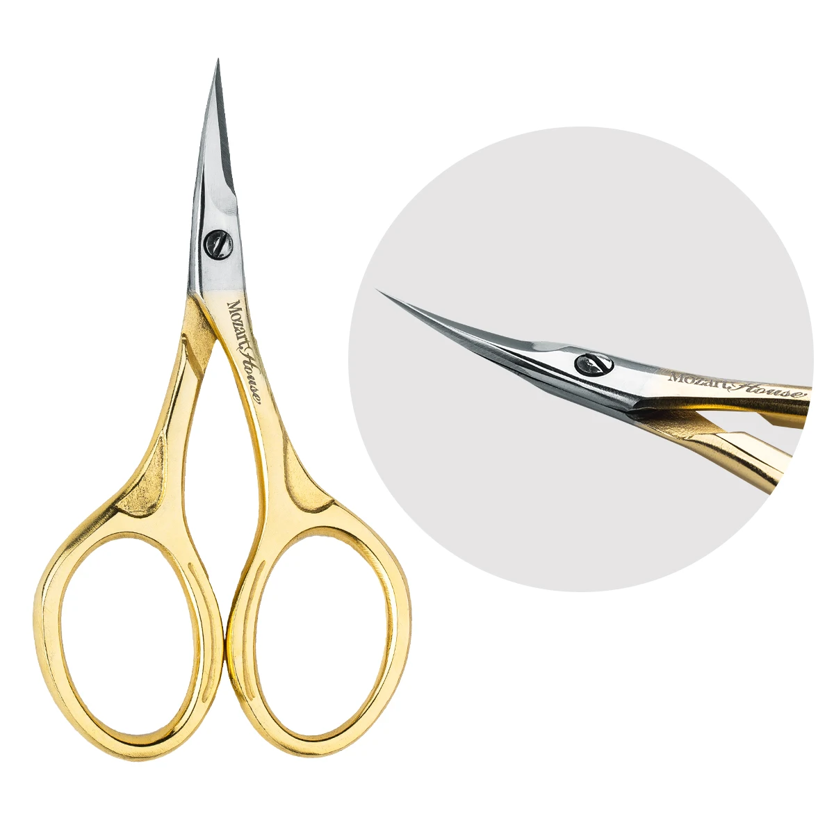 Classic Curve Manicure Scissors Accurate Cut Line with Blunt Blade Tip for Nail Care and Cuticle Cutting Eco-Friendly Beauty