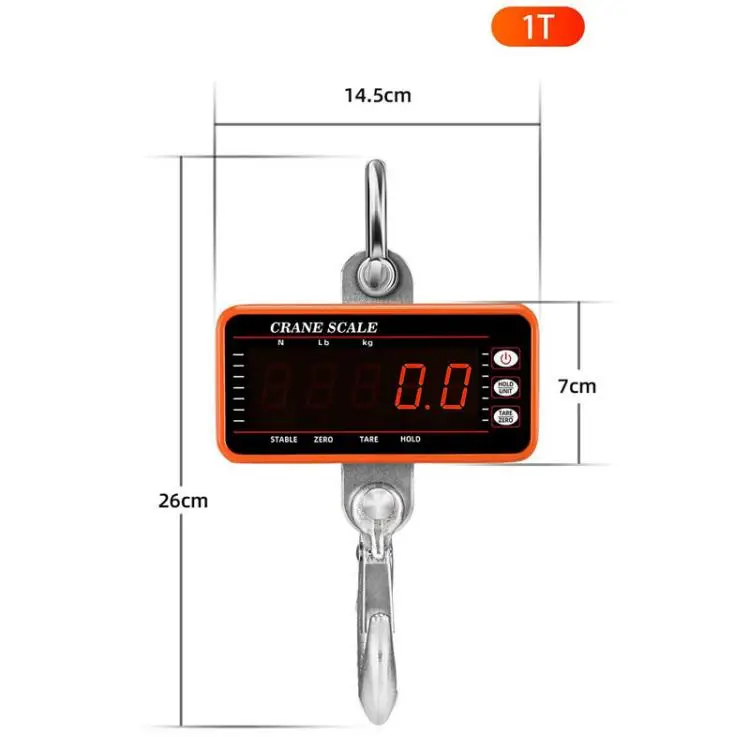 500KG 1000KG High Precision Wireless Aluminum Alloy Crane Portable Electronic Digital Weighing Hanging Scale