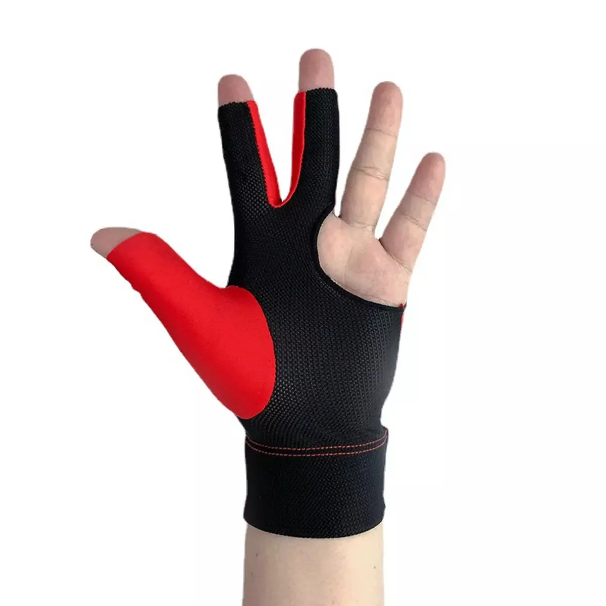 1 Pcs Billiard Gloves Three Fingered Pool Snooker Glove for Men Women Fits Left and Right Hand Pool Table Billiard Accessories