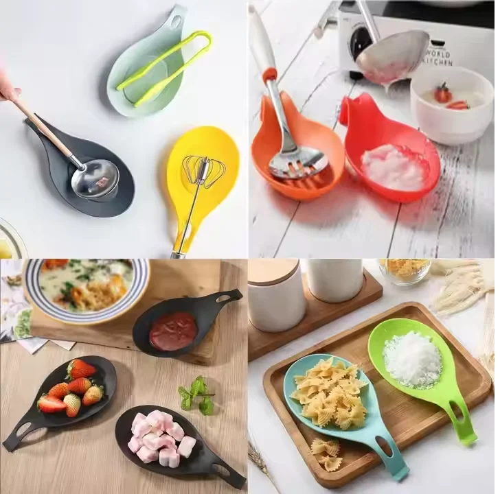 KTW013 YUEHAIDA VN MADE IN VIET NAM SILICONE KITCHEN WARES KITCHEN GOODS KITCHEN SILICONE SPOON REST KITCHEN VN STUFF KITCHEN