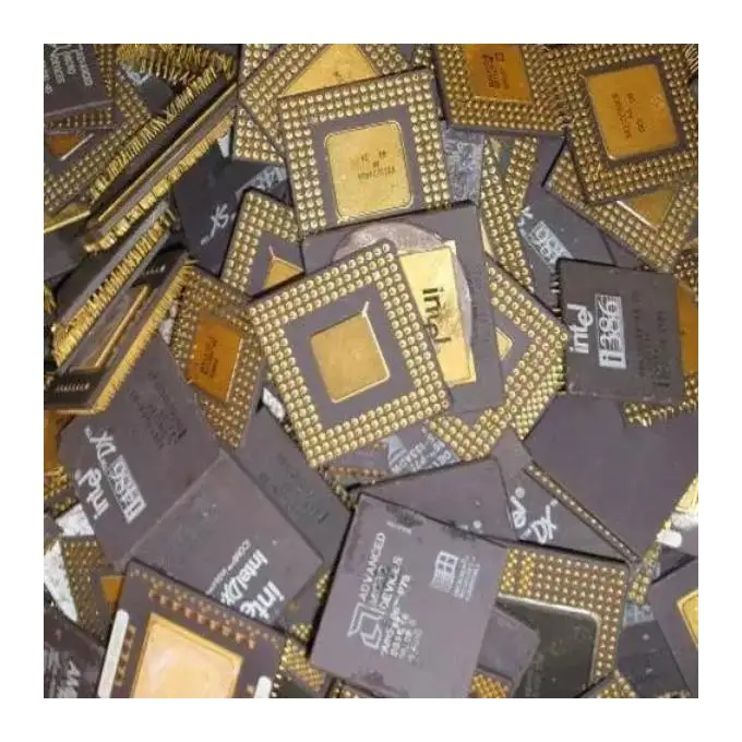 Low Price Ceramic CPU Scrap with gold pins / gold recovery Processors motherboard and gold finger trimmed for sale