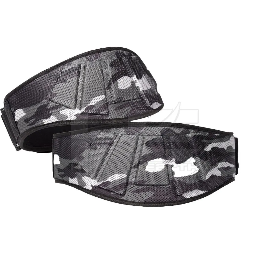 Camo Printing Neoprene Adjustable Weightlifting Belts Custom logo Fitness Back Support Weightlifting Belts