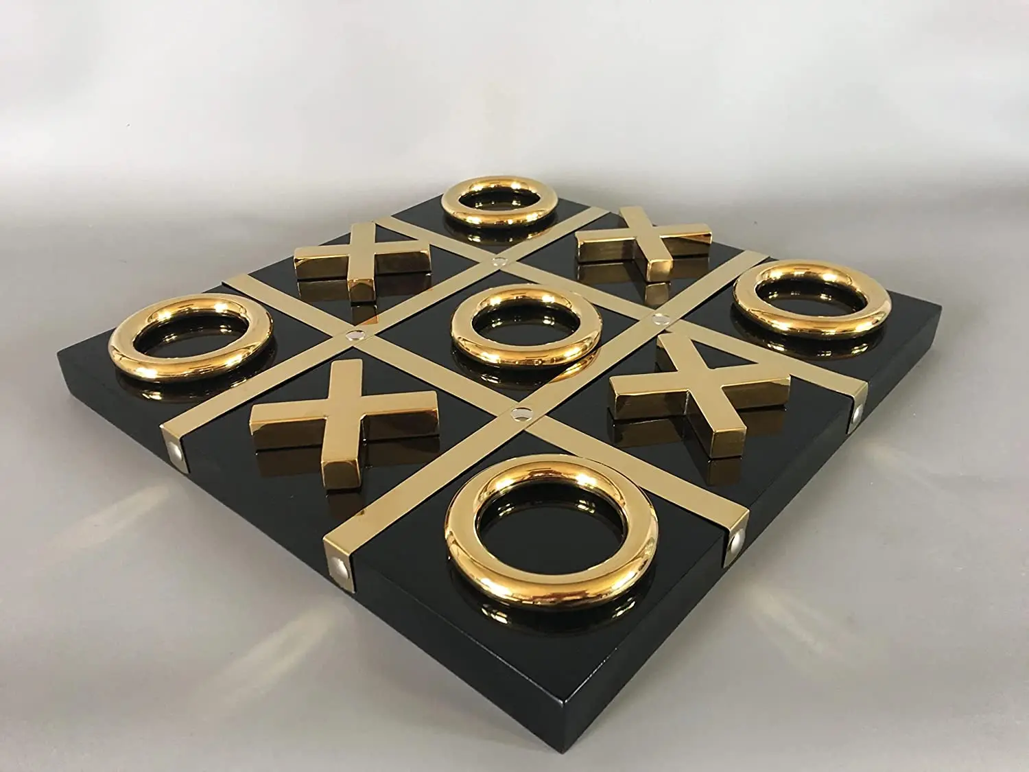 Tic Tac Toe Board Game for Family Night Unique Living Room Office Decor  Handmade with Wood and Steel