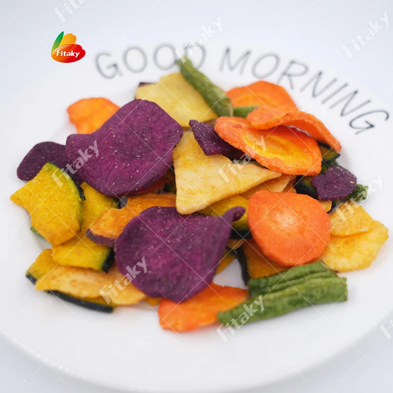 MSG Free No Artificial Colors Fruit and Vegetable Snack Vegetable Crisp Vegetable Chips Snacks