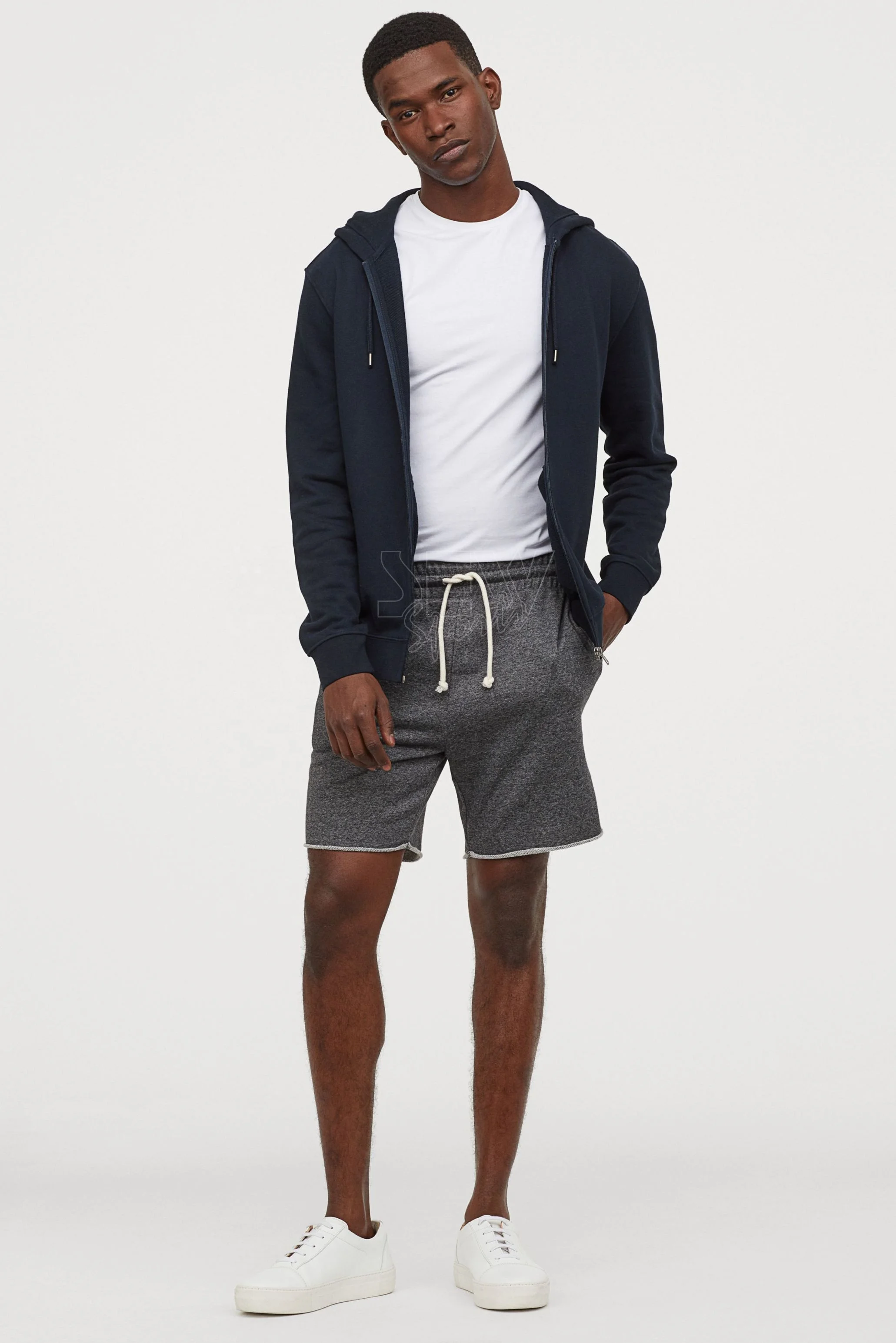 Soft stylish regular fit casual Breathable Shorts drawstring waist comfortable Shorts Cotton blend sleepwear versatile Shorts