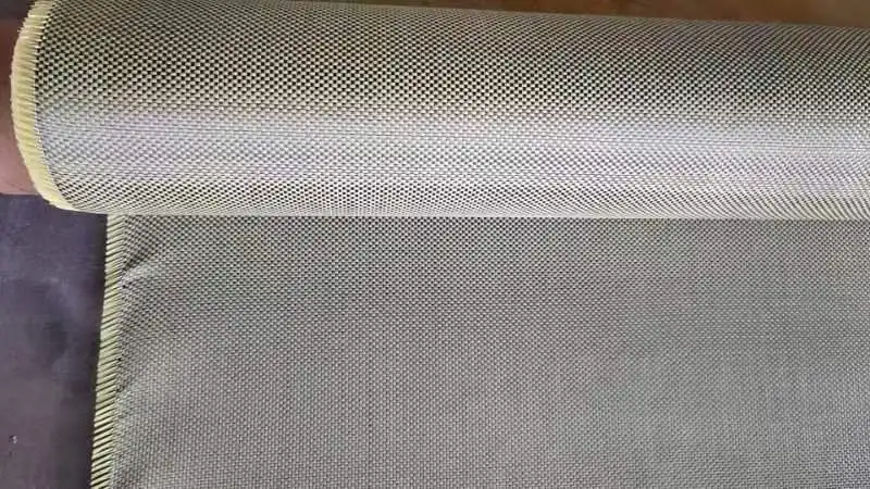Carbon and Aramid Hybrid Fabric Color carbon fiber fabric for sports equipment