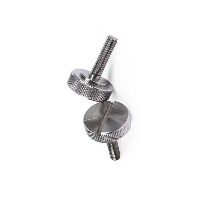 customized plastic wing metal manifold head cross stainless steel carbon steel fasten thumb screw hand screws for sheet