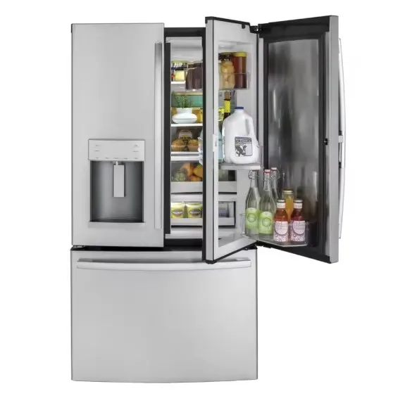 ORIGINAL NEW 28 cu ft 4 door french door refrigerator with touch screen Stainless Steel