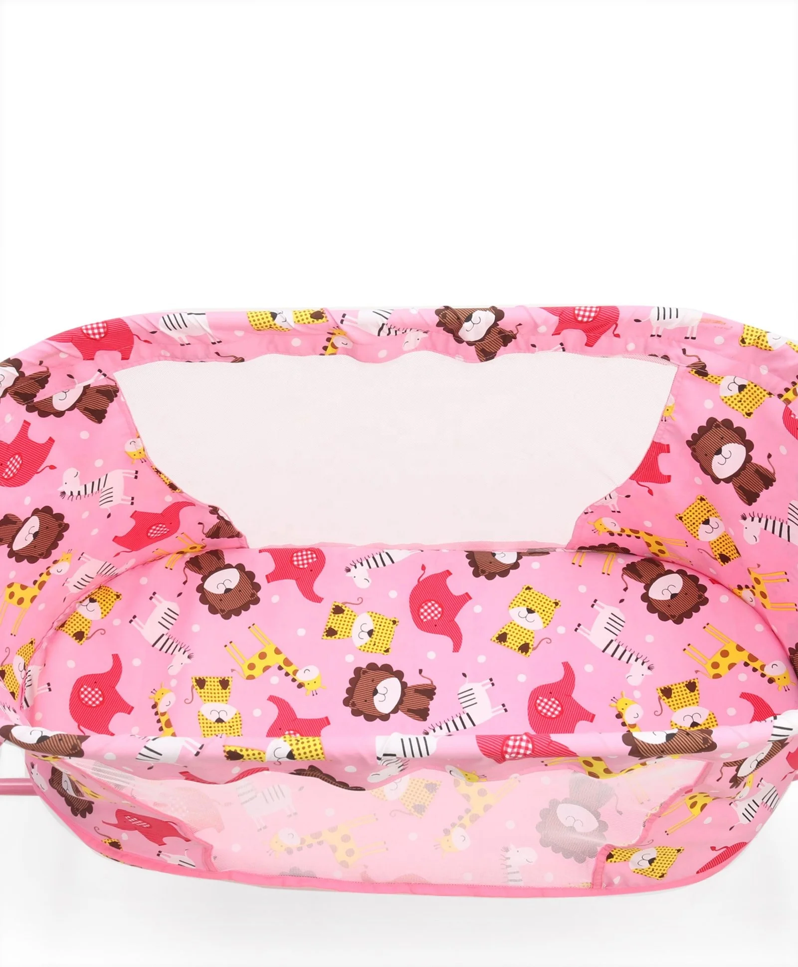 High Grade Italian Design Pink Cartoon Printed Comfortable Soft Bed Nest Cradle For Kids Baby Child Infant Toddler Boy Girl