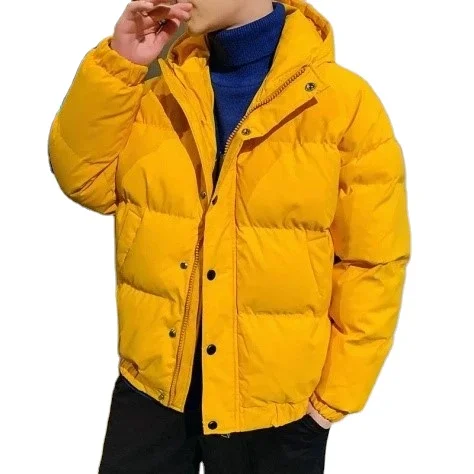 OEM Custom Logo Men Winter Outdoor Waterproof Warm Bubble Coats Waterproof Quilted Fleece Down Puffer Jacket