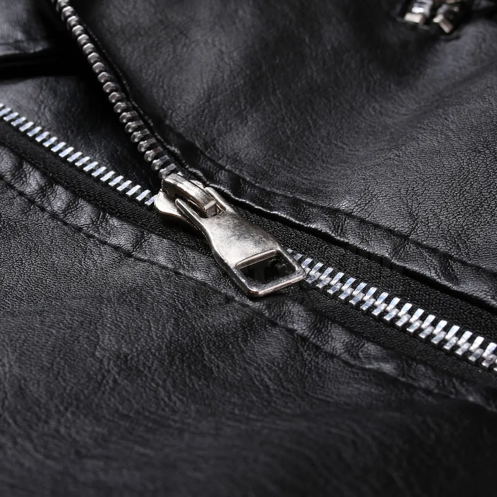 New Brand Men Jacket Spring Fall Soft Leather Jacket For Men Fashion Clothing Long Sleeves Latest Style Jacket