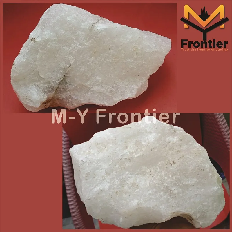 High Quality Natural Silica Quartz Industrial Mineral Crystal Quartz from Pakistan.