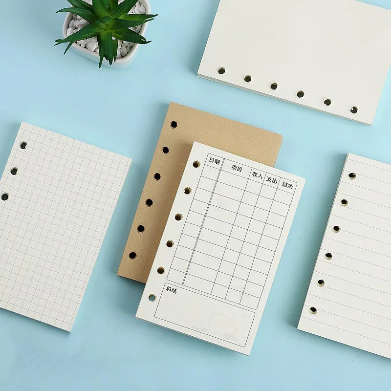 Spot new A5B5A4 loose-leaf notebook core manual ledger separator inner page core wholesale