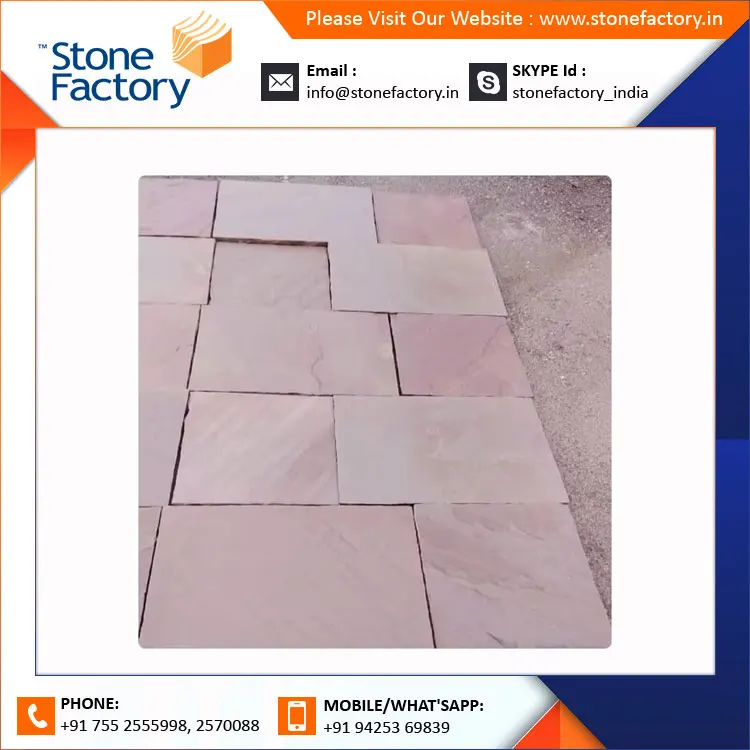 Bulk Exporter Modak Tiles Sandstone Natural Block Stone for Exterior & Interior Wall Decor Honed Finish for Bathroom & Kitchen