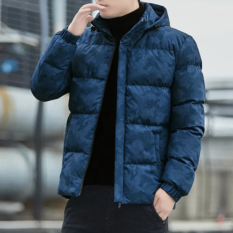 Winter New Trend Men Clothing Cotton Padded Parkas Down Jacket Fashion Hooded Coat OEM Padded Men and women jacket