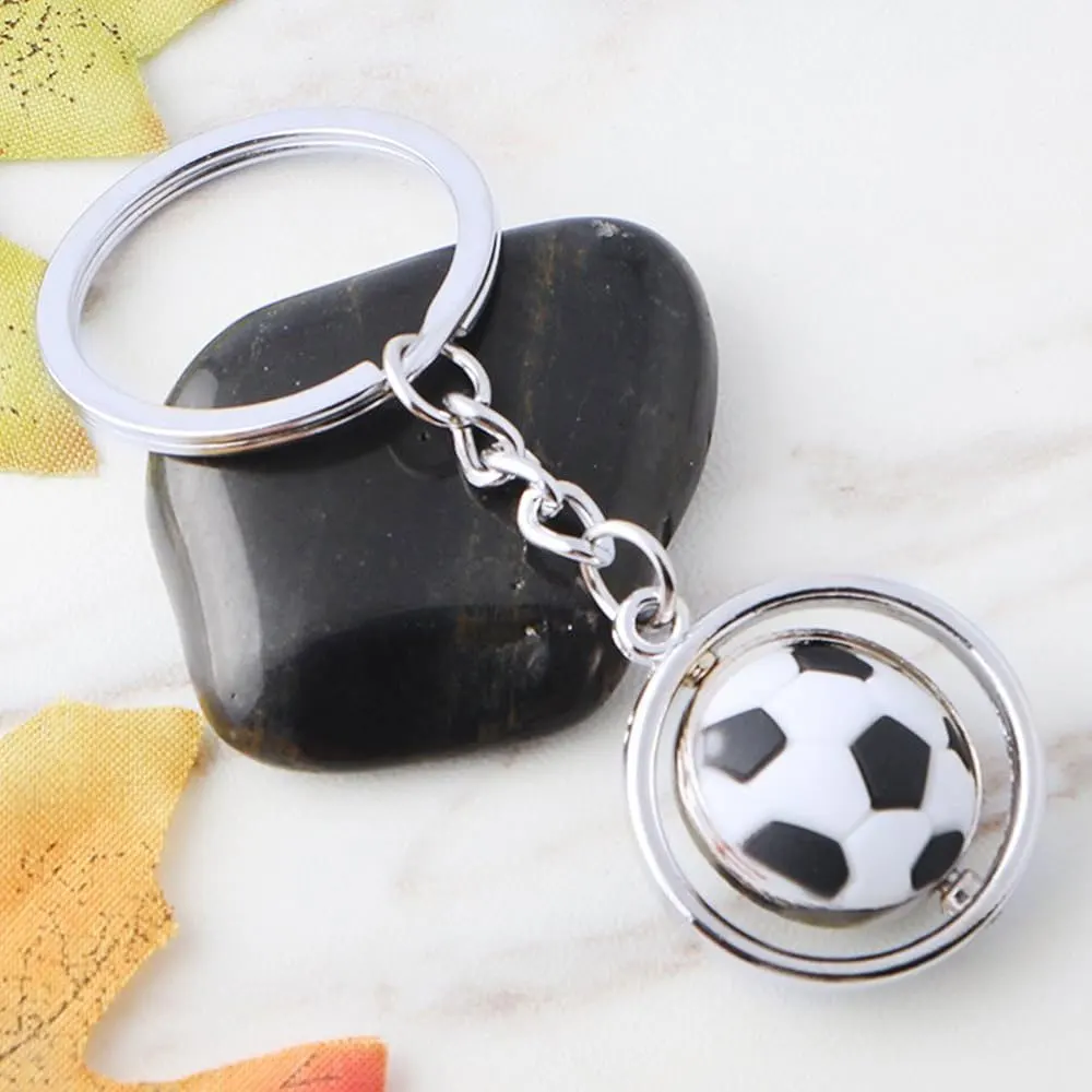 Customized plastic 3D football Keychain soccer key chain mini keychain PVC Keychain Custom Logo 3D Football Ball