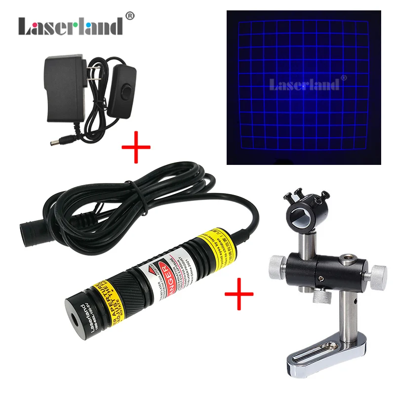 DOE Blue Light Grating 450nm 10*10mm Grid Laser Module 3D Modeling Optical Grating Diffraction