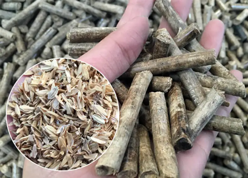 Гранулы рисовой шелухи без ясеня Альтернативная энергия