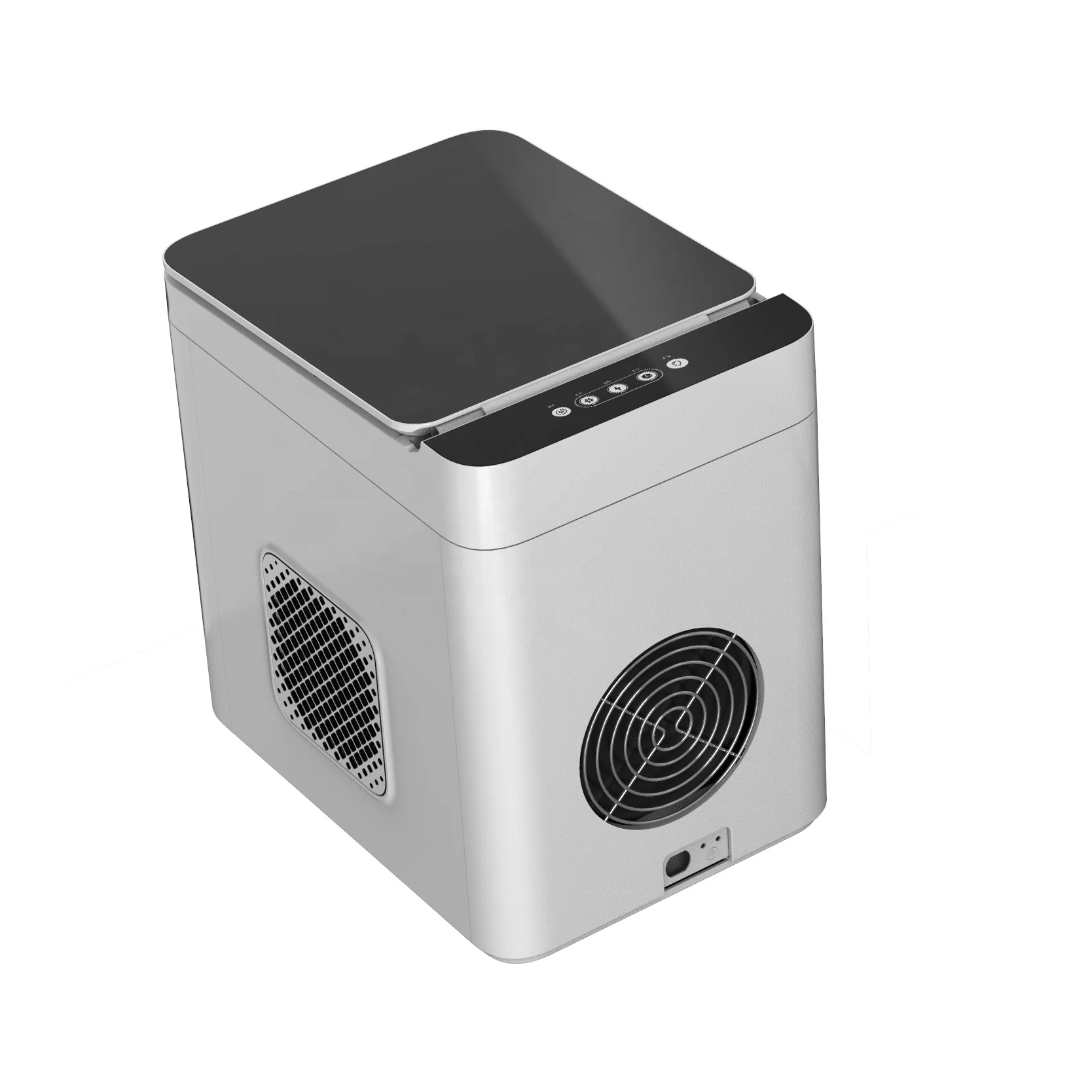 Небольшая портативная льдогенератор с новым большим стеклом с 9 ледяными решетками в форме пули часто используется в домашних кухнях