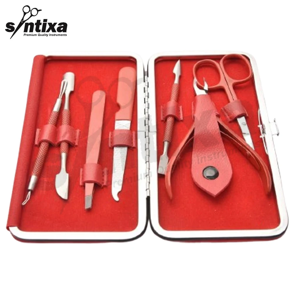 Top Quality 7 Pcs Nail Care Kit Cheap Price Pimple Popper Skin Care Tools Manicure Pedicure Set