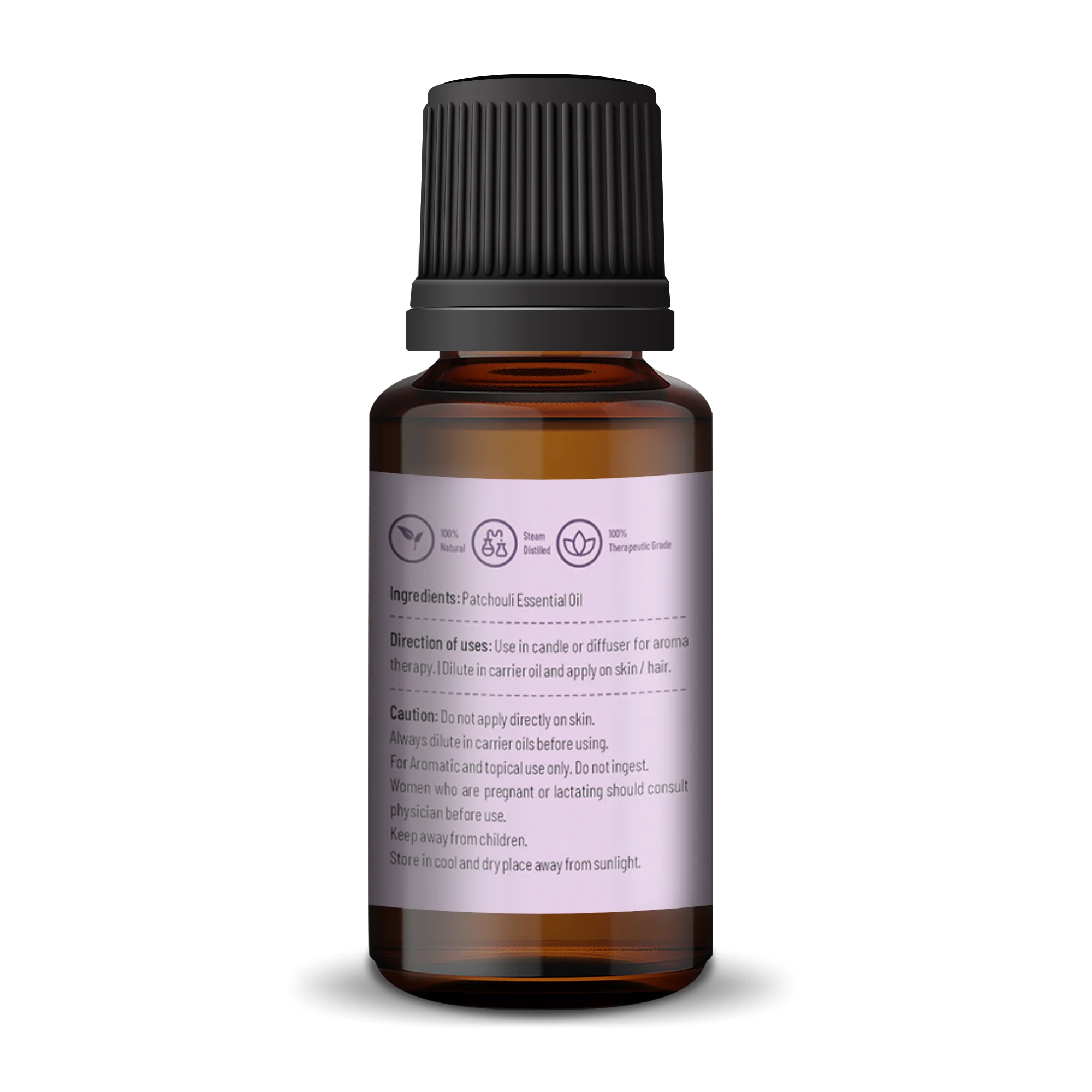 Korus Essential Patchouli Essential Oil - Therapeutic Grade 15 ml