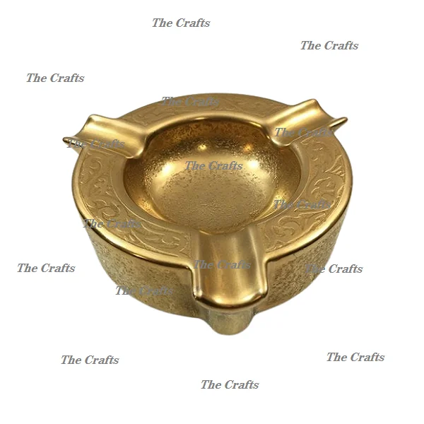 Superior Quality Smoking Accessories Ash Tray Tobacco Tray In Solid Brass Gold Color Handmade Tobacco Tray