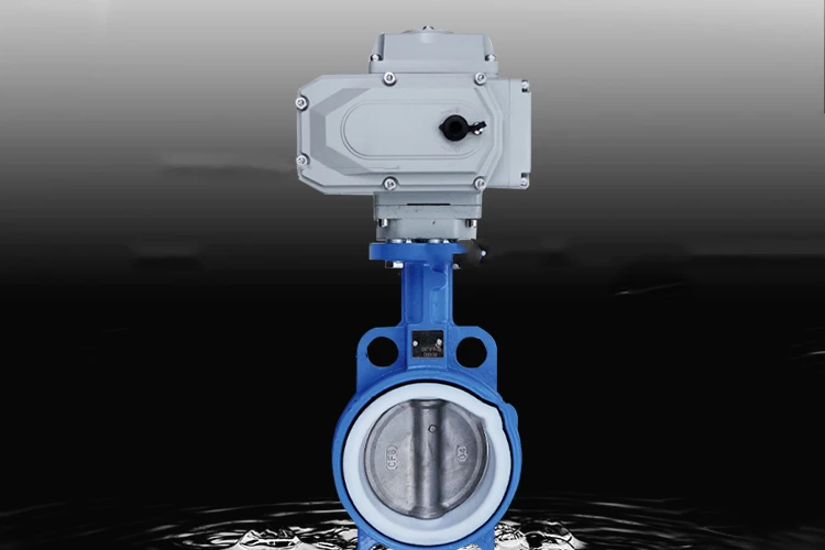 Electrical actuator electric stainless steel disc resilient seat butterfly valve