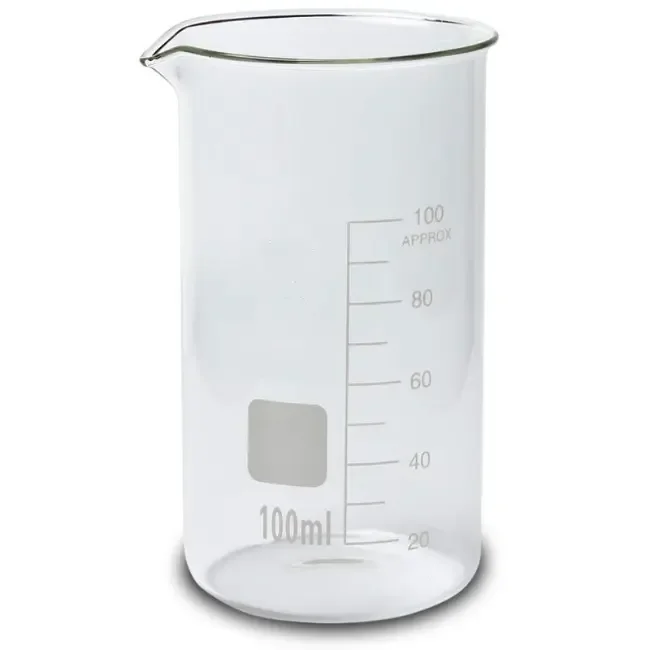 Heat Resistant Best Quality Laboratory Boro3.3 Glass Beaker Tall Form with Graduation & Spout in Various Size for Research Lab