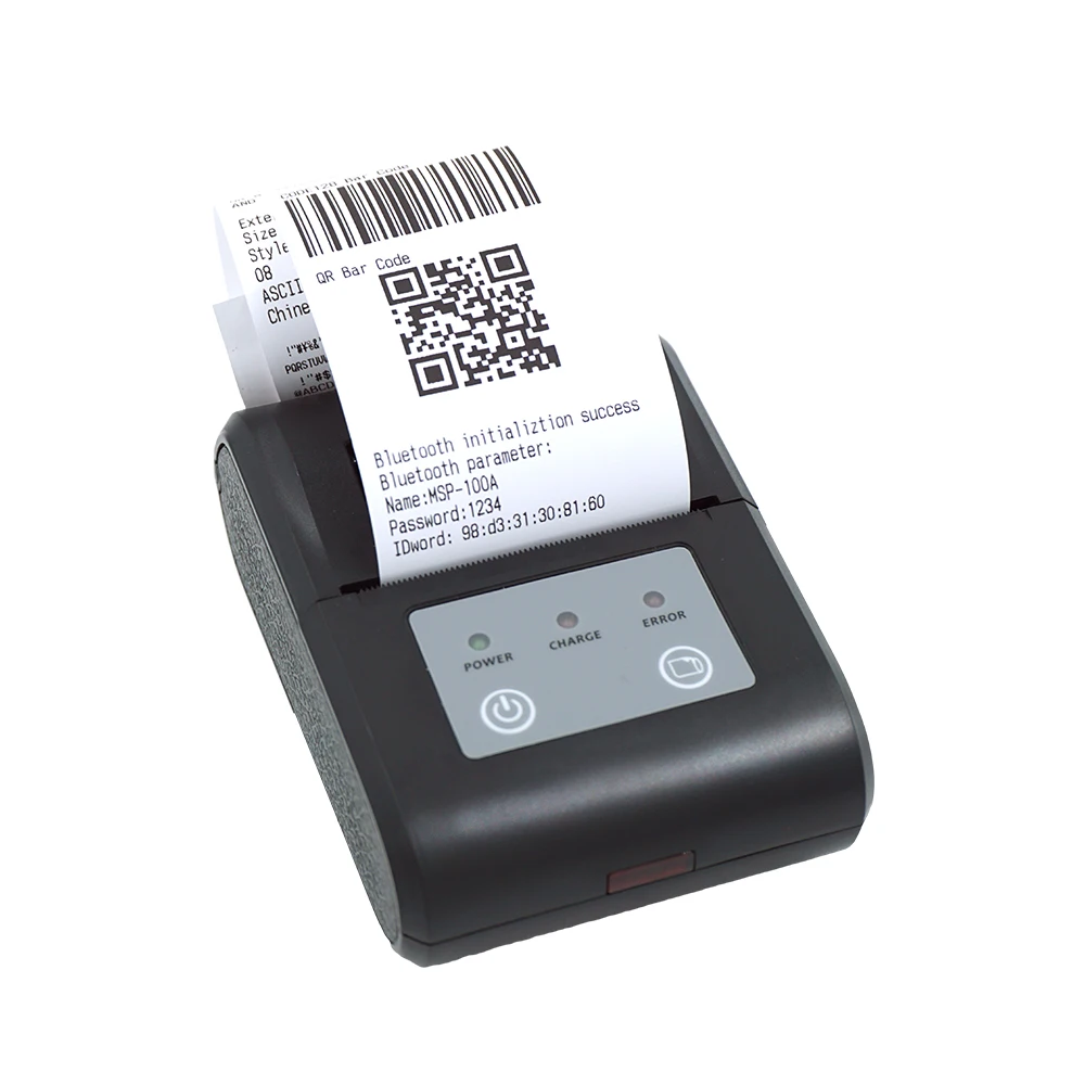 masung msp-100 Ticket Wireless Handheld Blue Tooth Thermal Machine Portable Printers Mini Receipt Printer