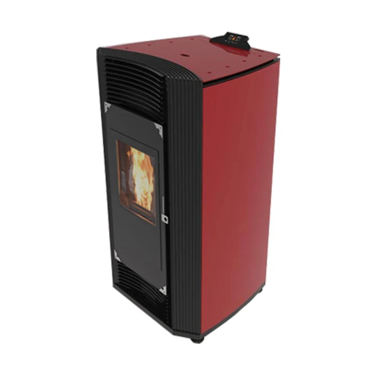 6KW PSC6R Modern Portable Biomass Wood Pellet Stove Indoor Burner Fireplace with Remote Control and WiFi for Living Room