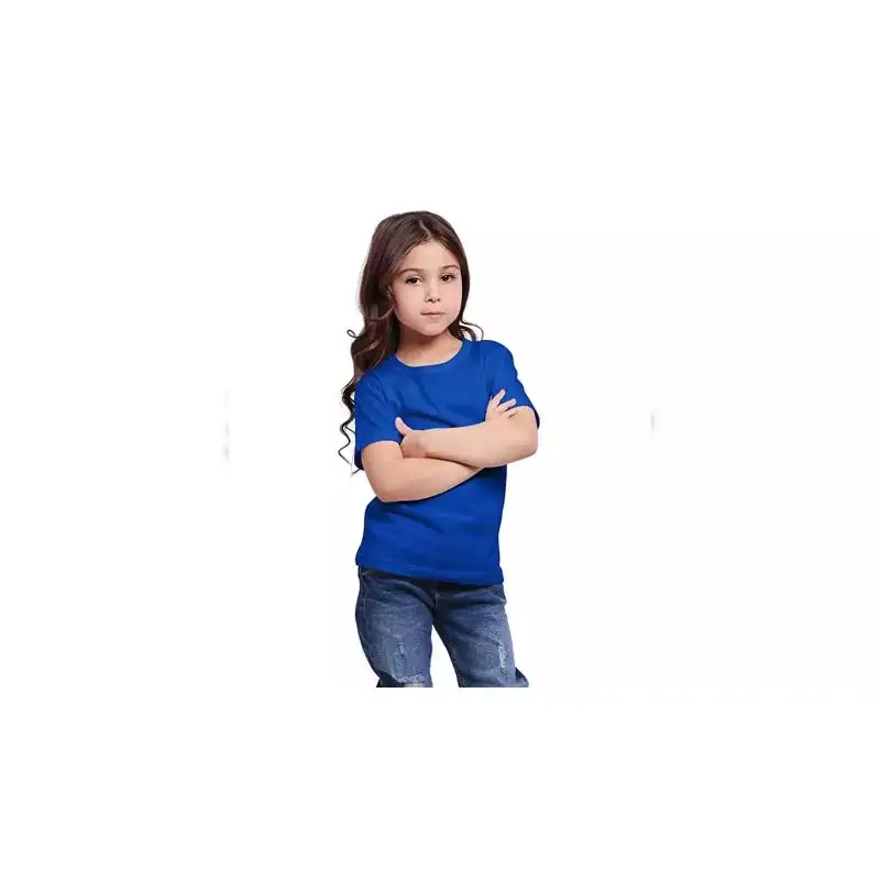 Hot Sale Top Quality Girls Solid T Shirts Multicolor Custom Sublimation Oversized T-shirts For Summer