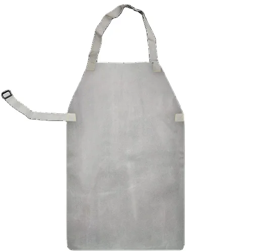 High Quality Working Fire Protection Heavy Duty Leather Welding Apron White