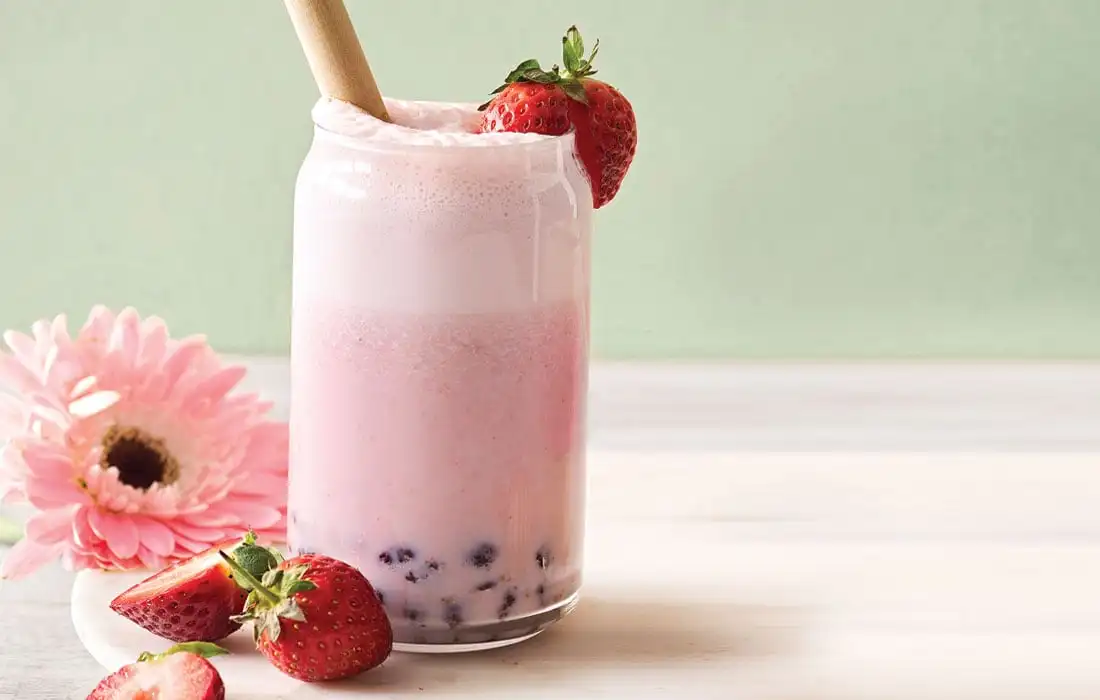 Halal Certified Best Selling Frappe Powder Rose Sakura Smoothies Milkshake Powder 1kg for Horeca Business