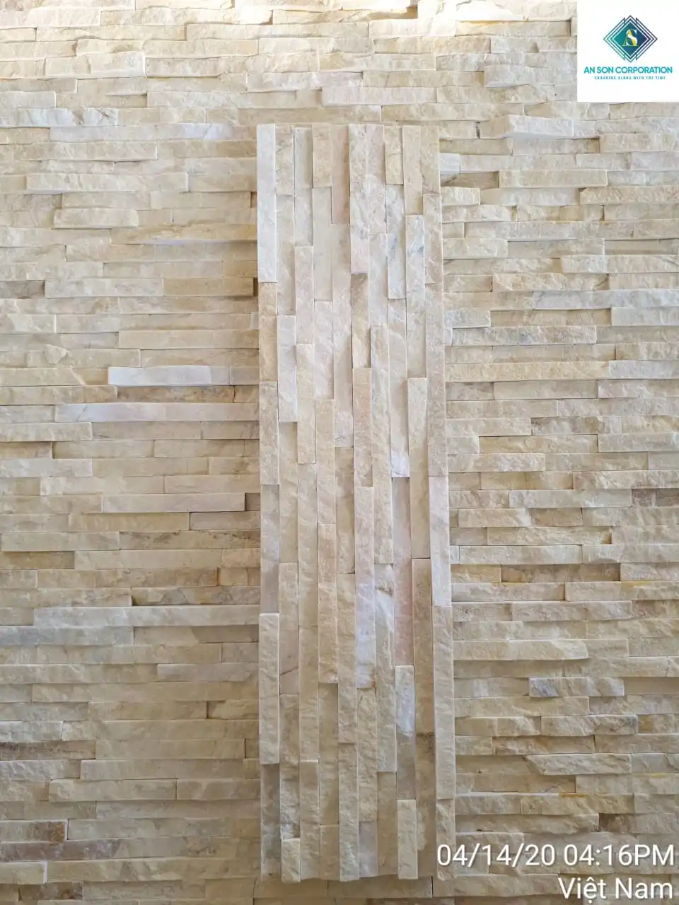 Yellow Marble Wall Panels 10 Lines Natural Decorative Stone At An Son Corporation