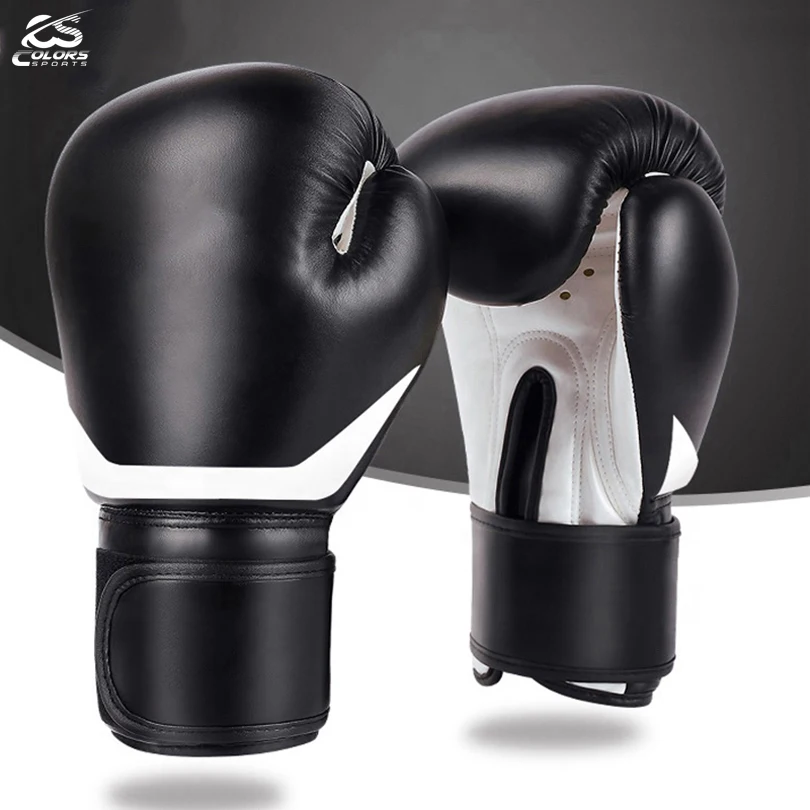 New High Quality Professional Training Pu Leather Boxing Gloves