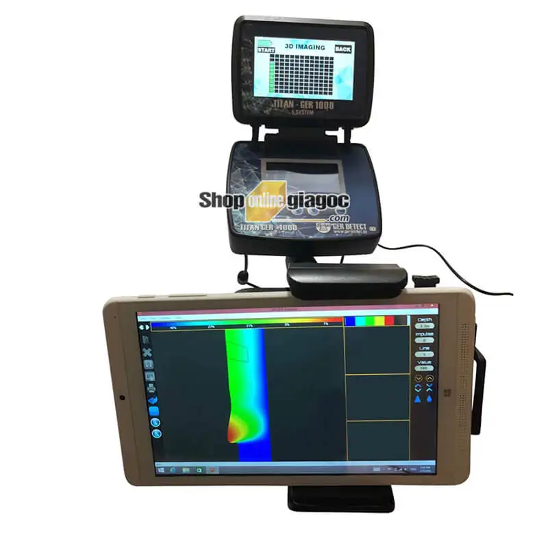 Titan 1000 Metal Detector 3D 5 Multi Systems Multi Systems Deep Geolocator for Gold and Precious Metals