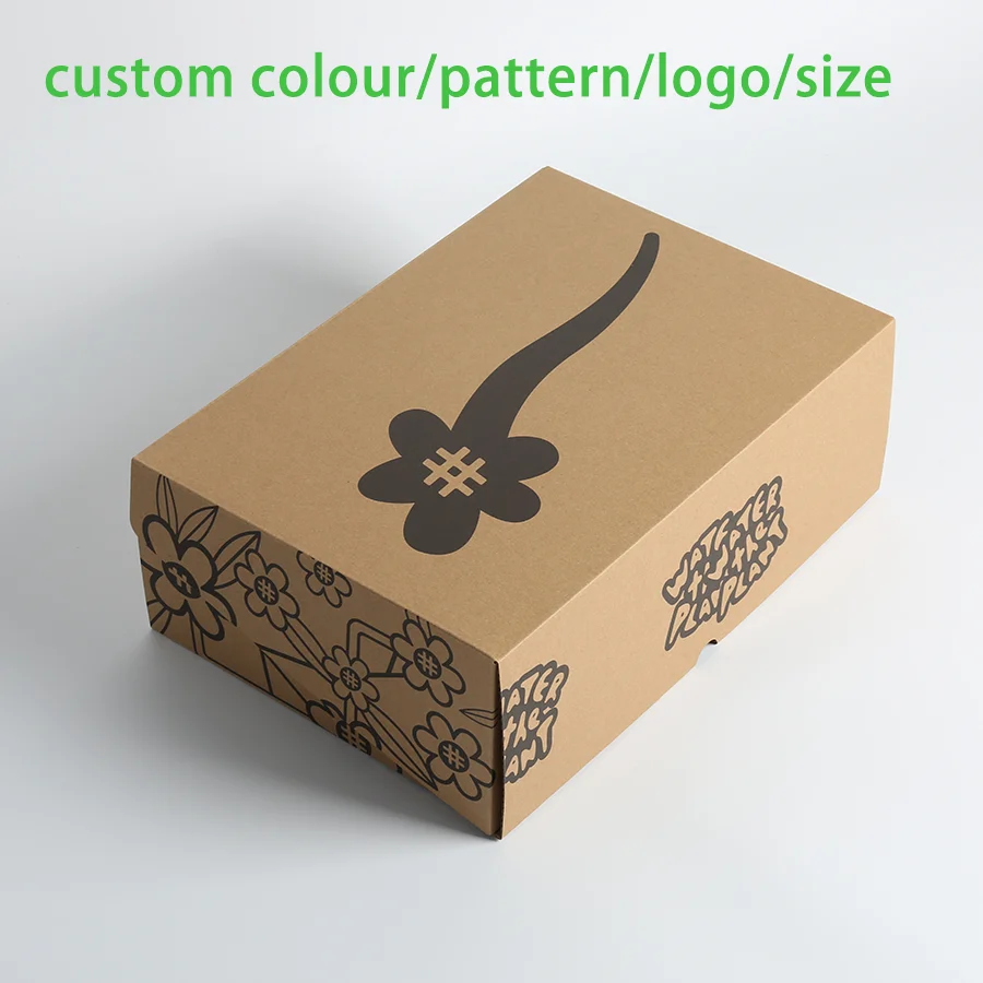 Eco Friendly Rectangle Kraft Boxes Cheap Cardboard Shipping Packaging Card Box