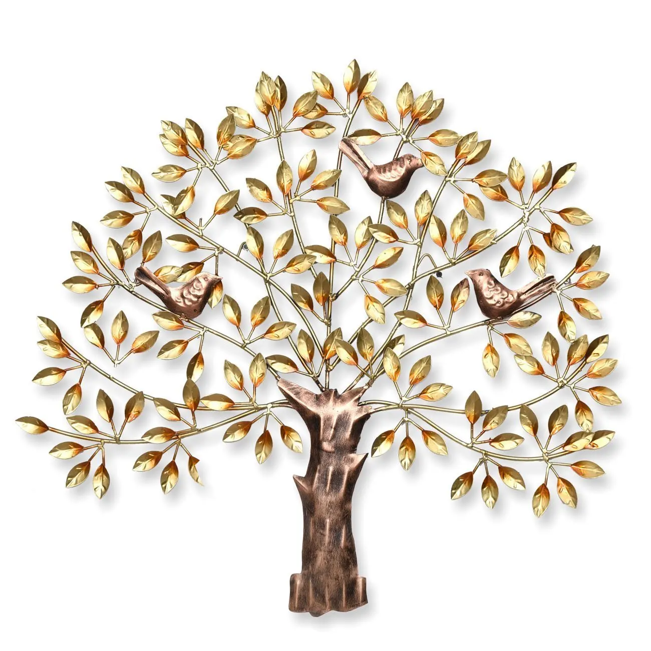 New Design Wall Decorative Tree For Home Antique Wall Decoration Art Ornament Tree Shape Metal Background Wall Art