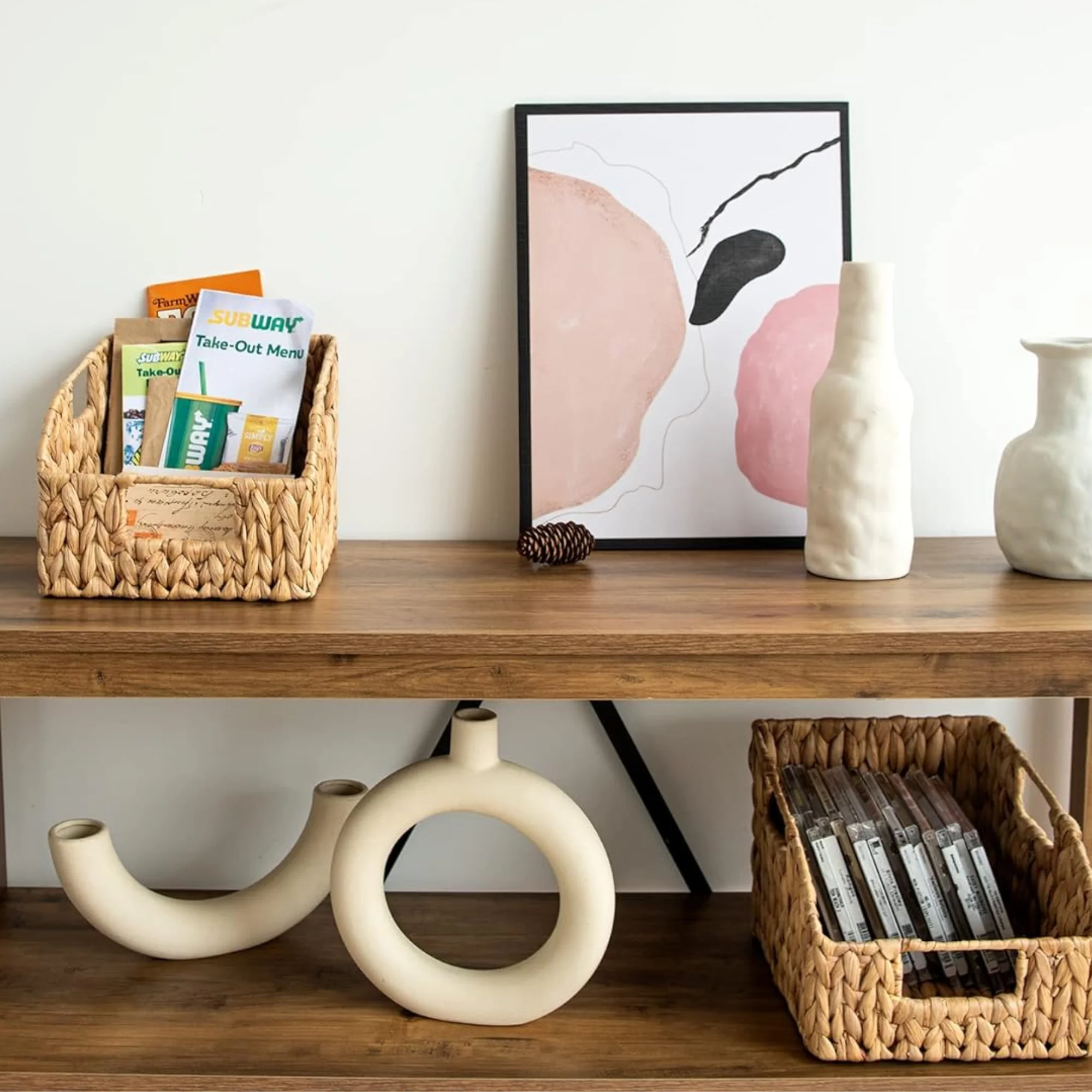 Best Price Wholesale Water Hyacinth Wicker Storage Basket Handmade in Vietnam for Kitchen and Room Decor