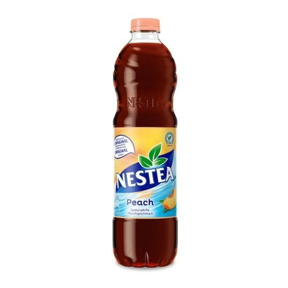Peach Tsunami Nestea 1.5L Milk Tea Sip into a Mega Wave of Sweet Peach and Lemon Flavors Packaged in a Box