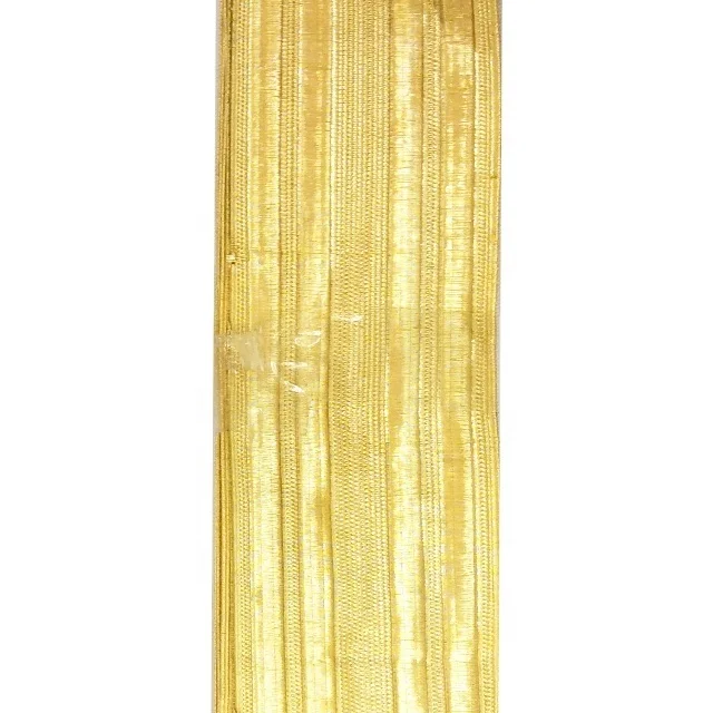 Gold Mylar Braid Metallic Pilot Gallon Gimp Braid Lace Customized Laurex Metal Thread Braid Lace for Ranks Sleeves Custom Sizes