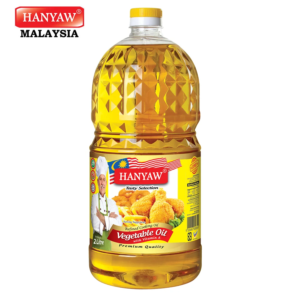 [Malaysia] Fast Shipping   Halal Certified Hanyaw Brand Olein CP6 Palm Oil Vegetable Cooking Oil ( 2 Litre X 6 PET Bottles/Ctn)