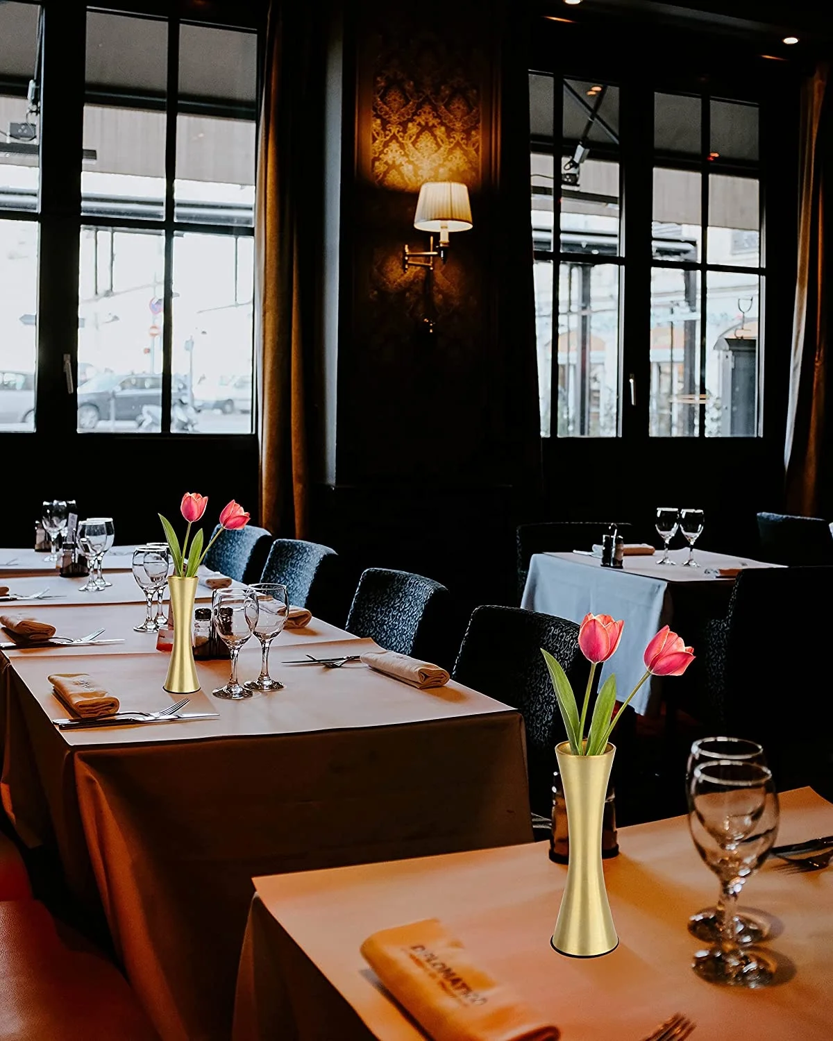 Set Of 2 Elegant Nordic Style Small Table Metal Flower Vase For Dinning Decoration Home Table Accent Corporate Gifting