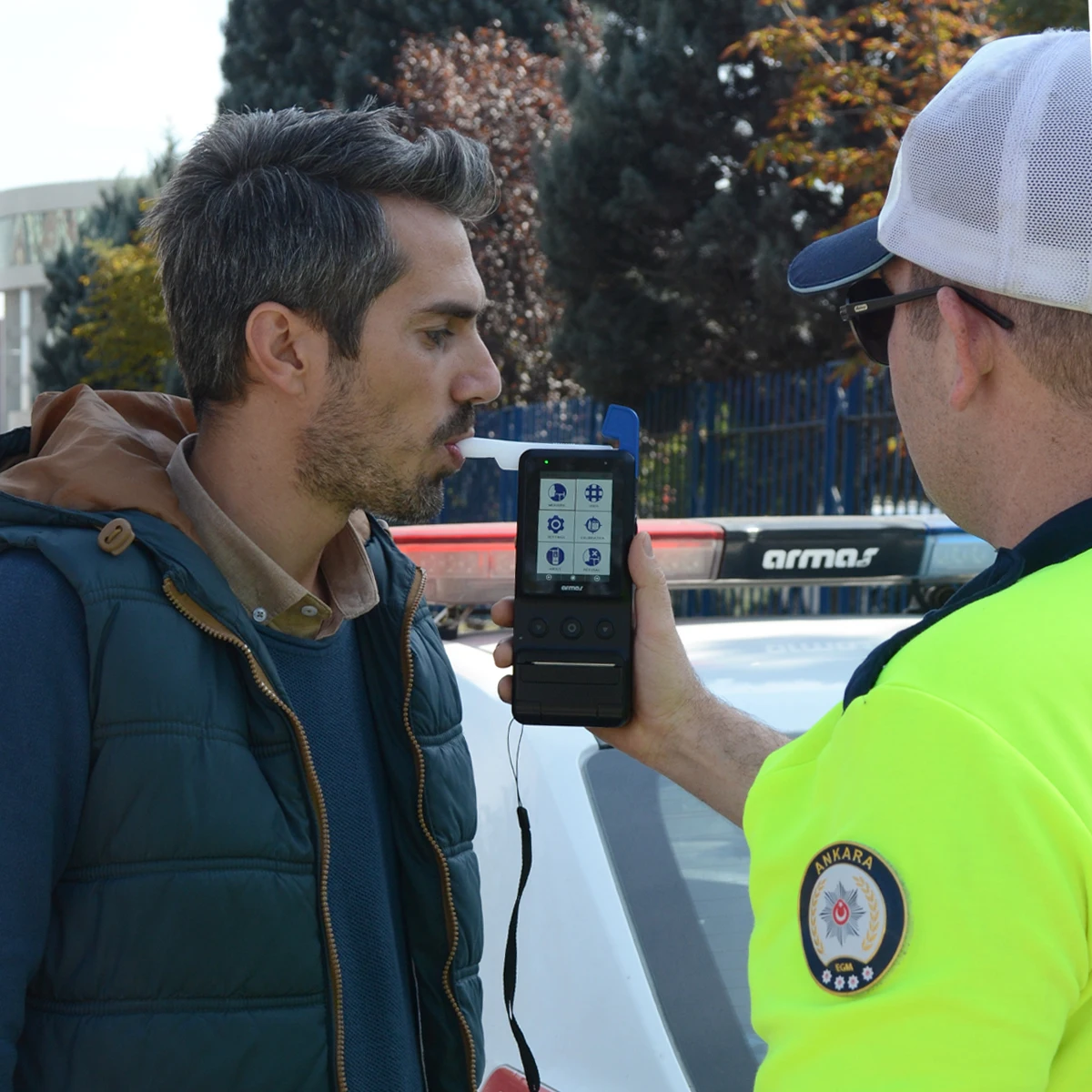 Professional Breathalyzer Alcohol Tester , Breathalyzer with Touch Screen NAM- E30 Alcohol Meter, inbuilt printer