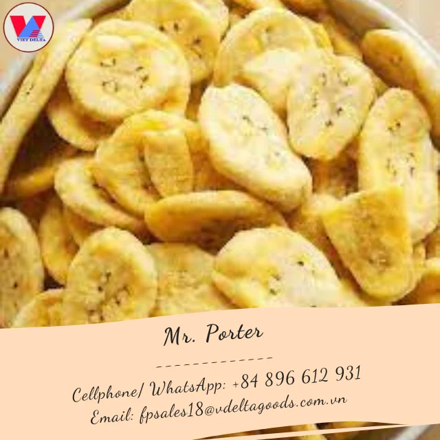 Crispy Dried Banana Slices Made From Well-ripened Bananas As a Concentrated Product of Fresh