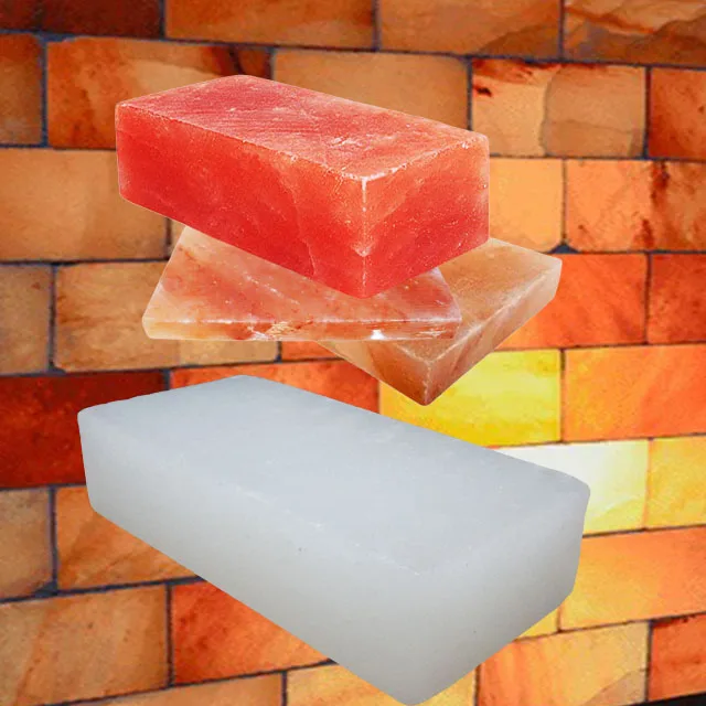 Pink Himalayan salt bricks wall Wholesale Customized for room and spa and sauna room 100% Pure  High Quality salt manufacture